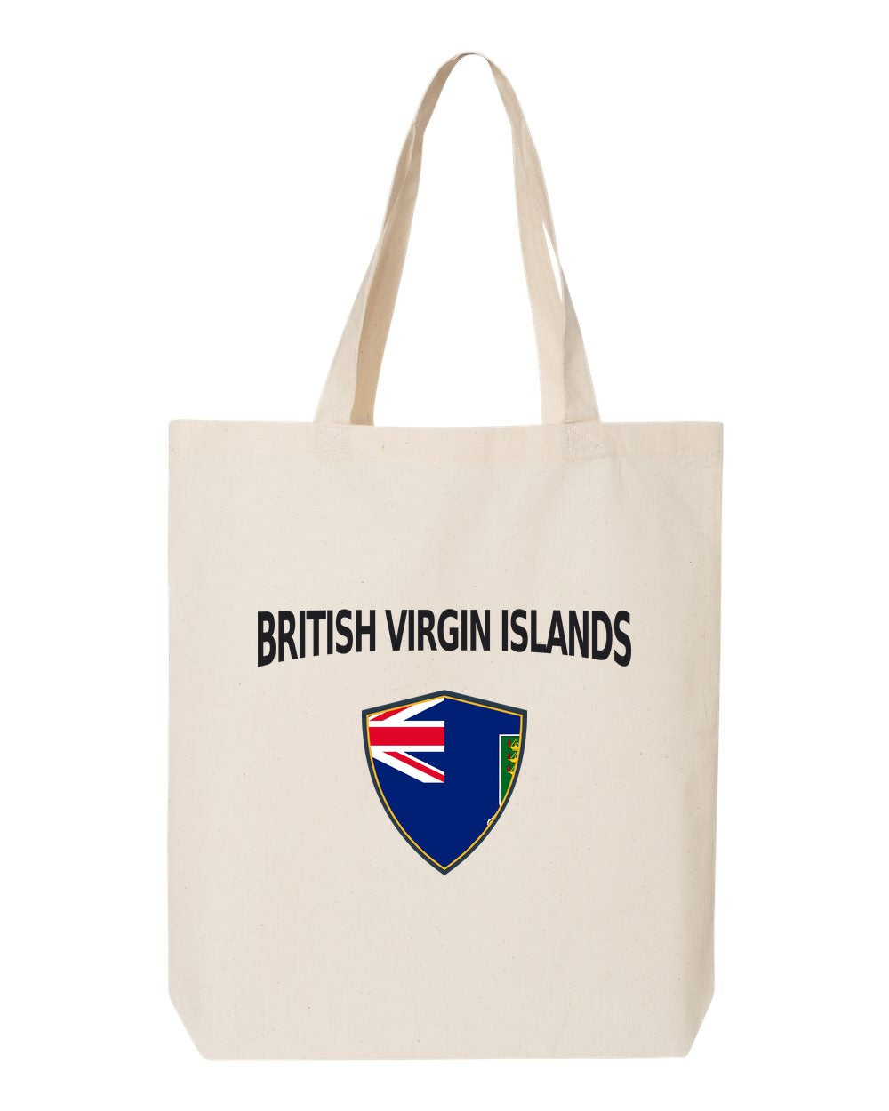 British Virgin Islands Soccer Tote Bag — Arched National Crest | NYC Factory