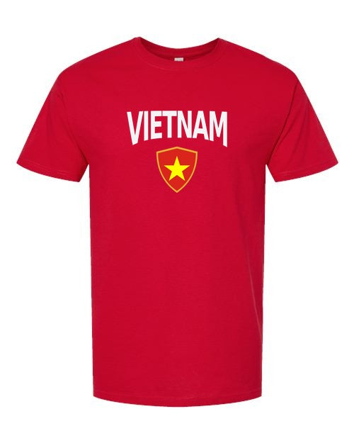 Vietnam Arched Crest Soccer Tee — NYC Factory