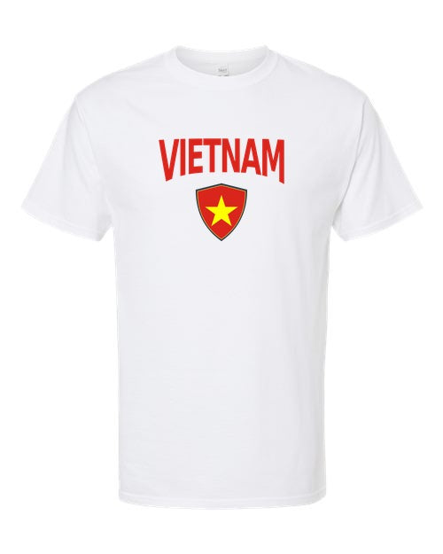 Vietnam Arched Crest Soccer Tee — NYC Factory