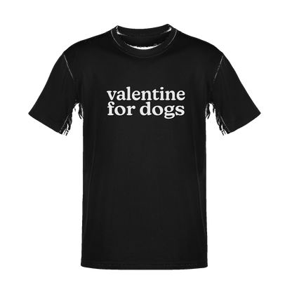 Unisex Valentine For Dogs Soft Cotton Tee