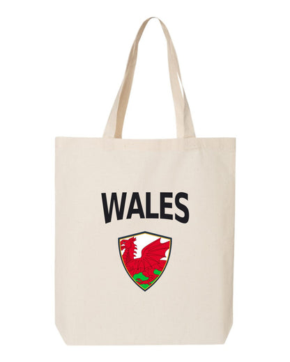 Wales Soccer Tote Bag — Arched National Crest | NYC Factory