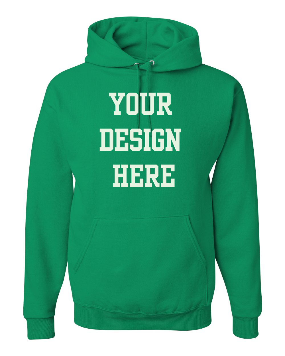 Your Design Here Custom Hoodie Green