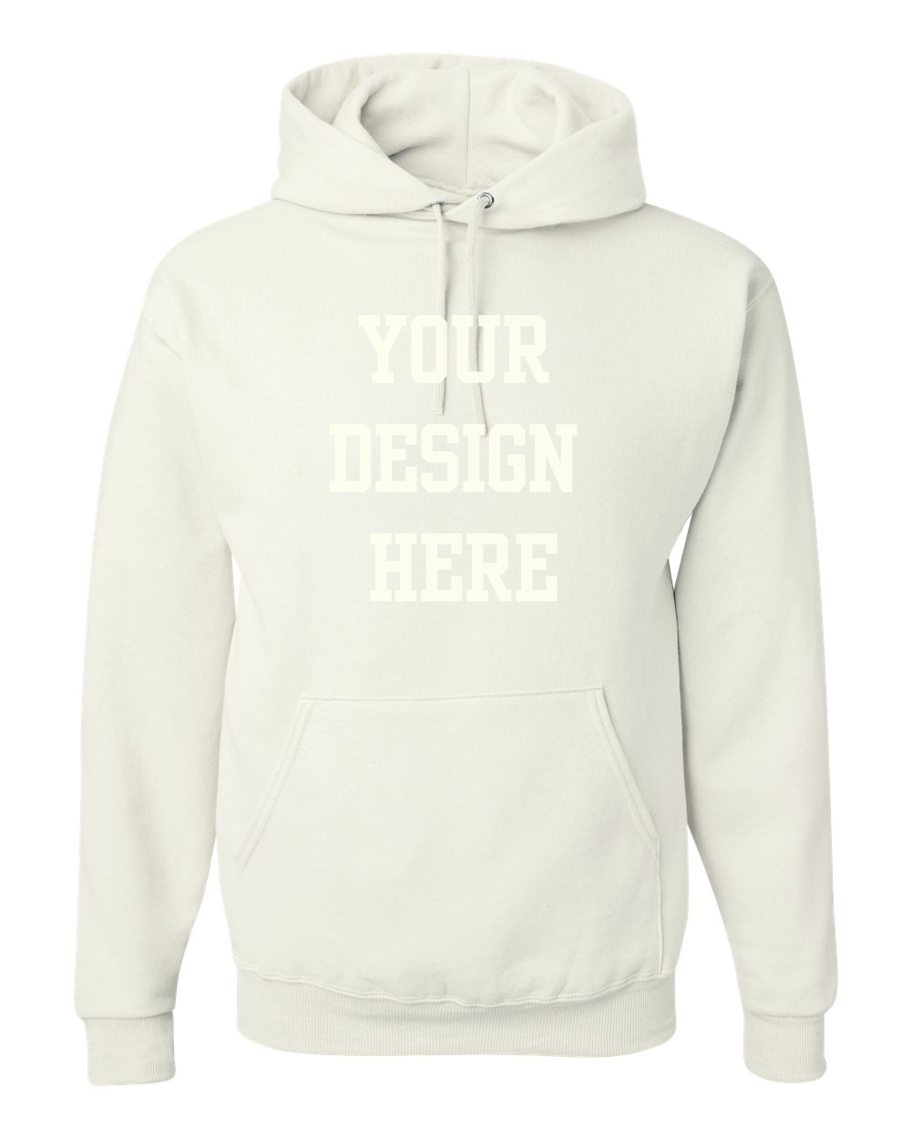 Your Design Here Custom Hoodie White