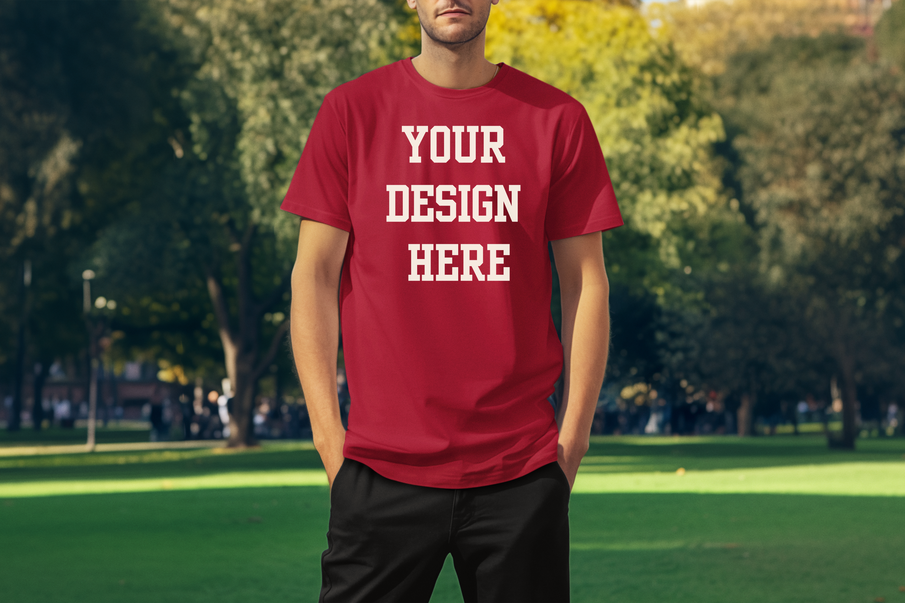 Your Design Here Custom T-Shirt Maroon