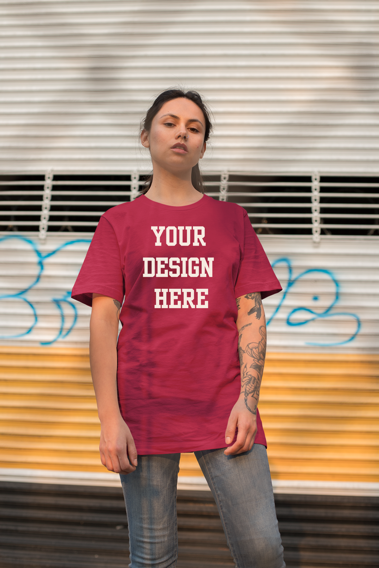 Your Design Here Custom T-Shirt Maroon