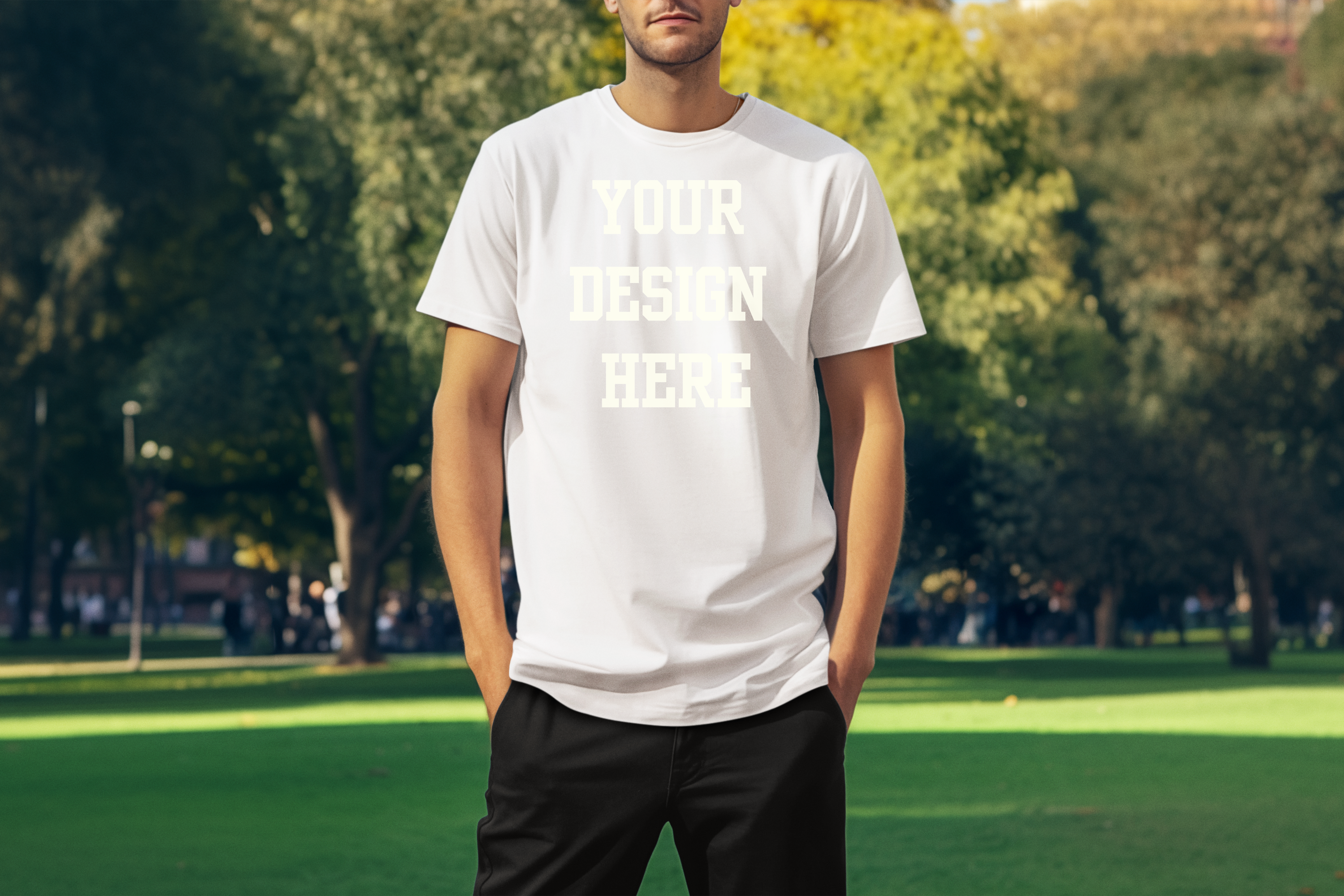 Your Design Here Custom T-Shirt White