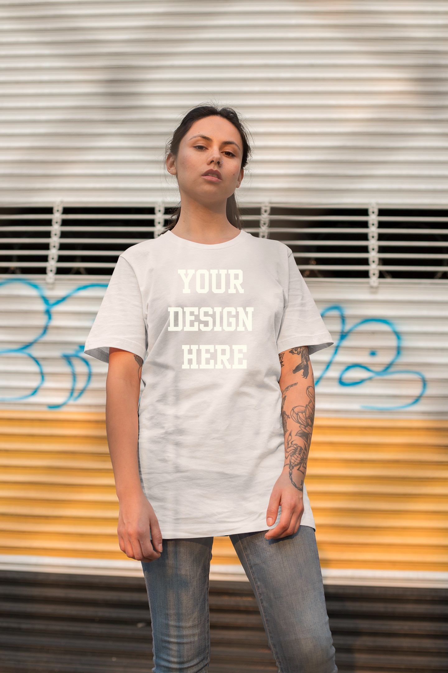 Your Design Here Custom T-Shirt White