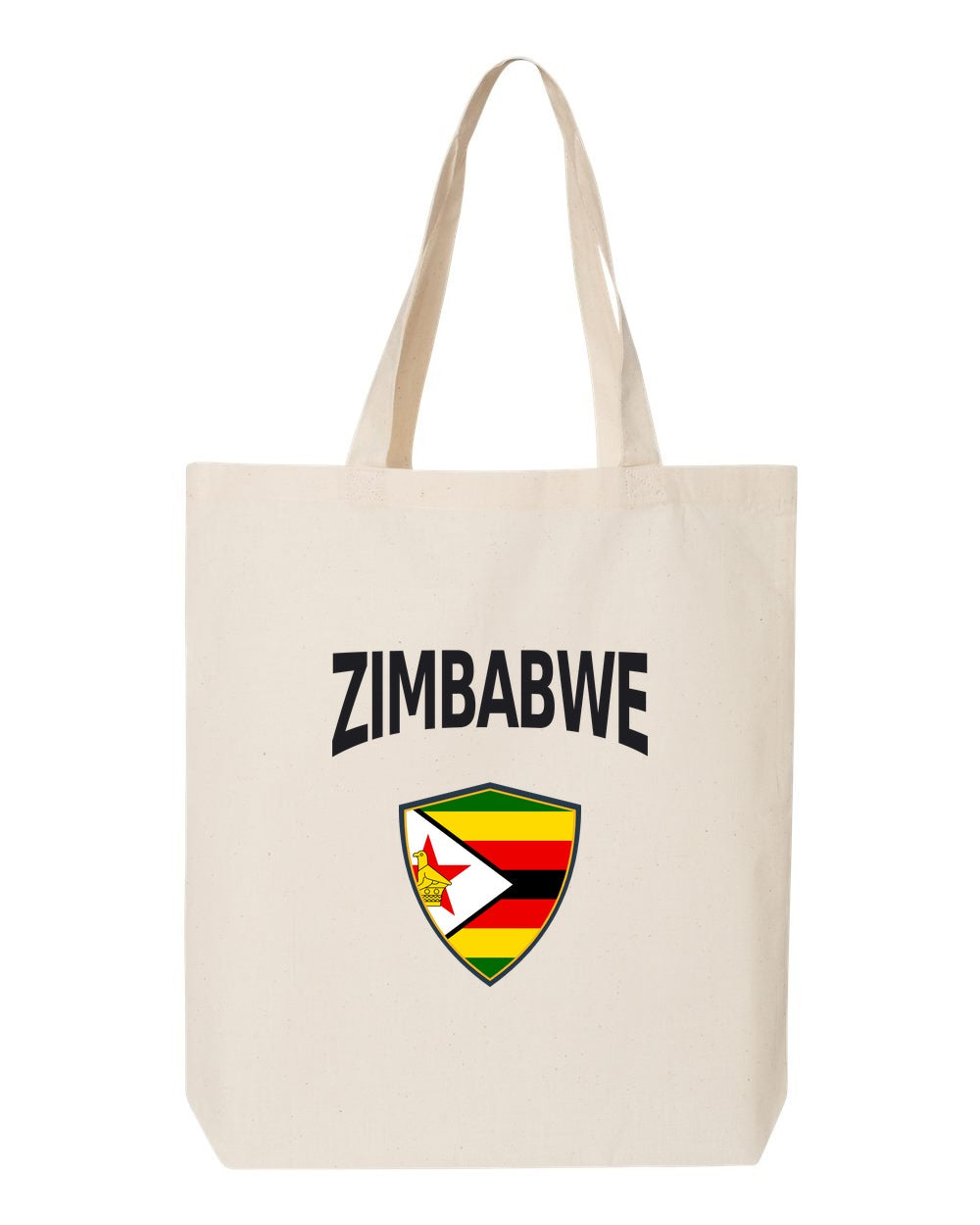 Zimbabwe Soccer Tote Bag — Arched National Crest | NYC Factory