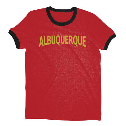 Albuquerque Ringer Tee — Red