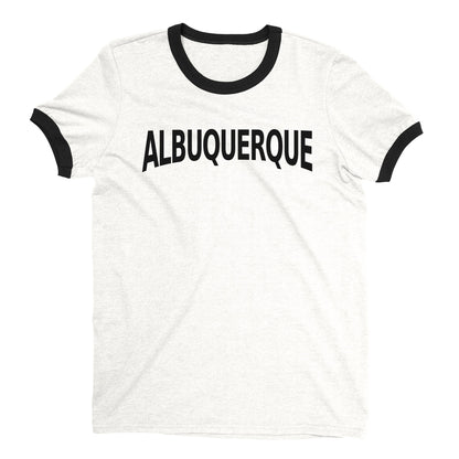 Albuquerque Ringer Tee — White