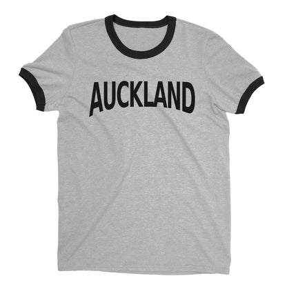 Auckland Ringer Tee — Heather Gray