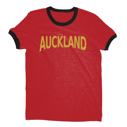Auckland Ringer Tee — Red