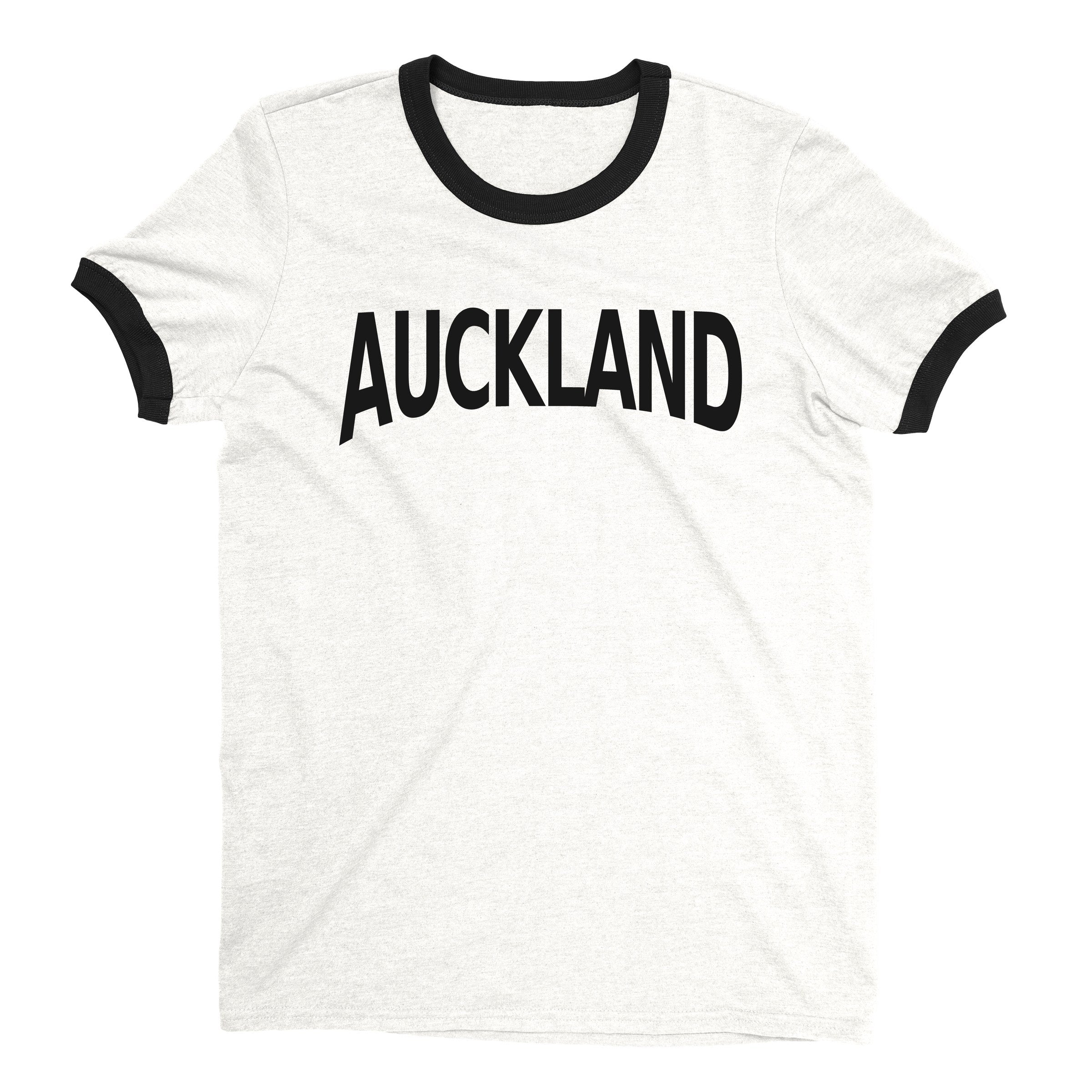 Auckland Ringer Tee — White