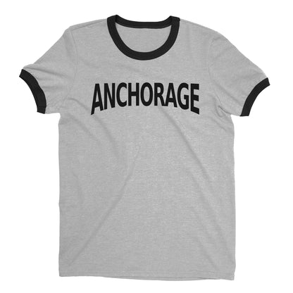 Anchorage Ringer Tee — Heather Gray