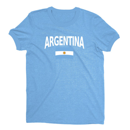 Argentina World Cup Plain Tee Unisex T-Shirt -- NYC Factory - Sky Blue