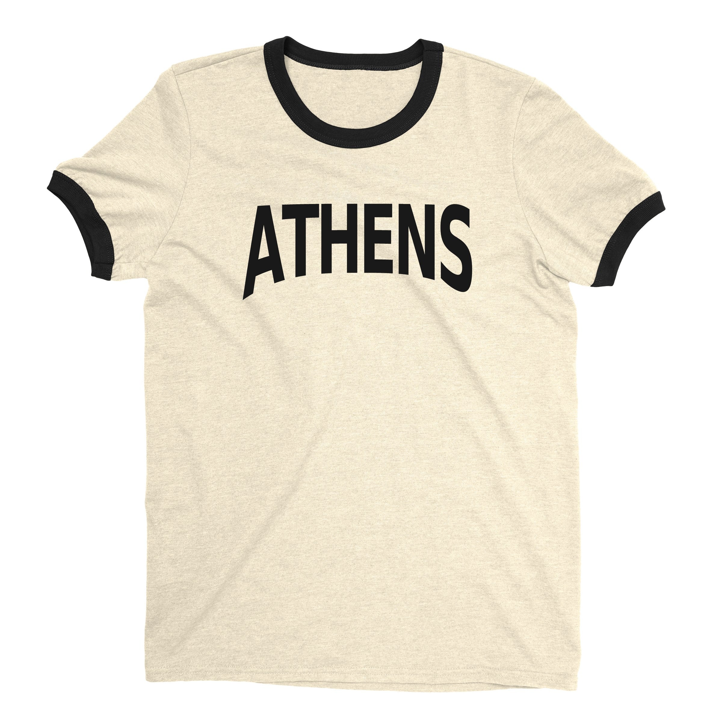 Athens Ringer Tee — Natural