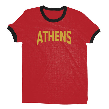 Athens Ringer Tee — Red