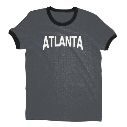 Atlanta Ringer Tee — Dark Heather