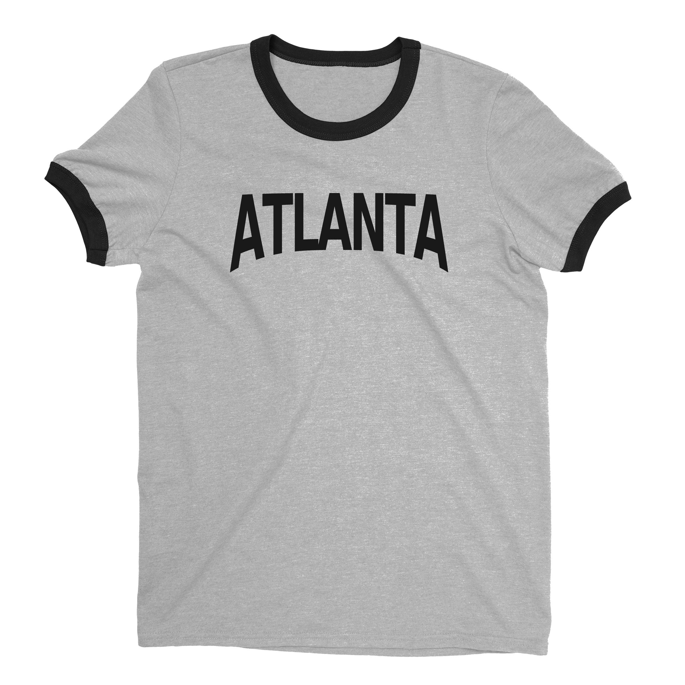 Atlanta Ringer Tee — Heather Gray