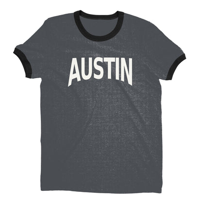 Austin Ringer Tee — Dark Heather