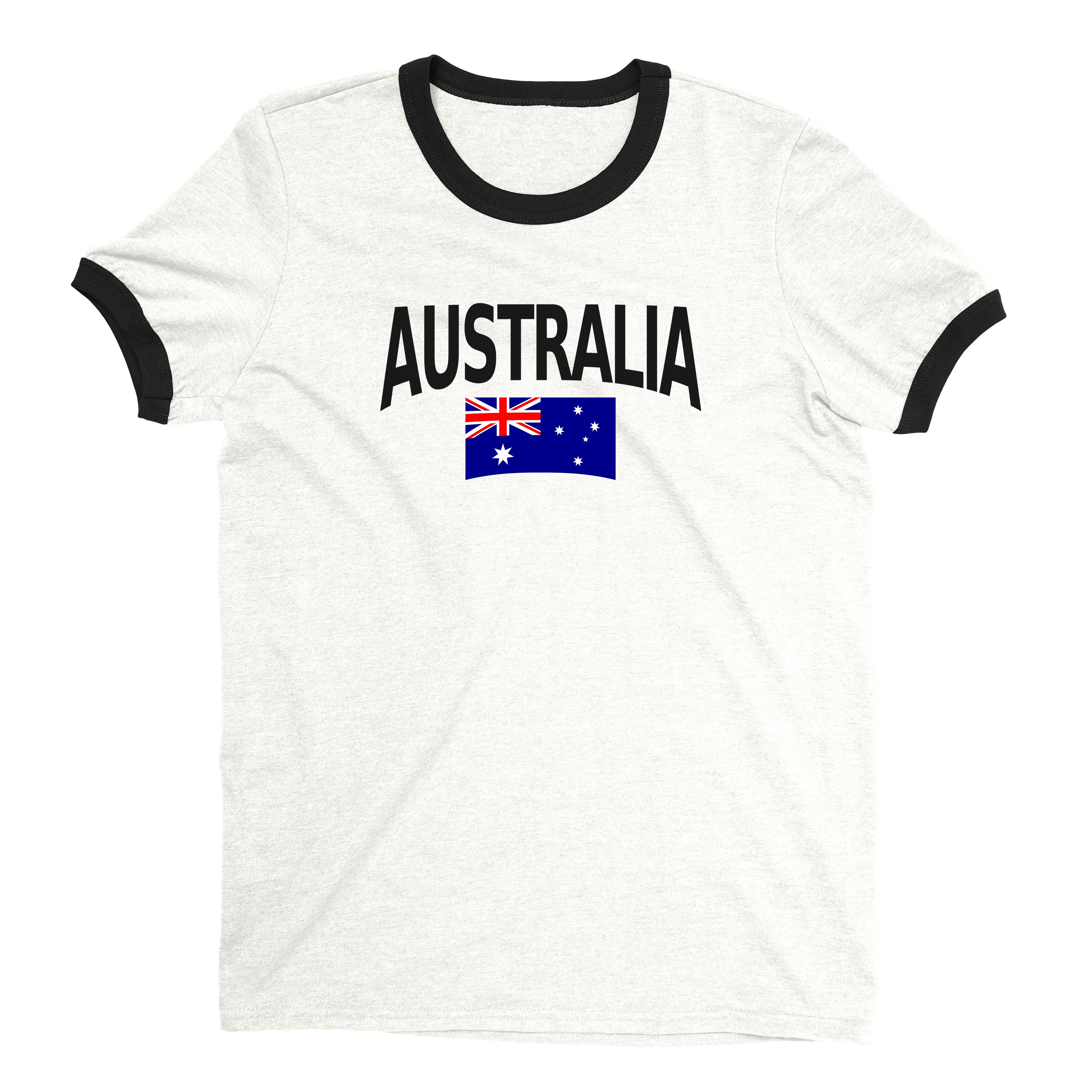 Australia World Cup Ringer Tee Unisex T-Shirt -- NYC Factory