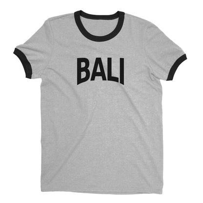 Bali Ringer Tee — Heather Gray