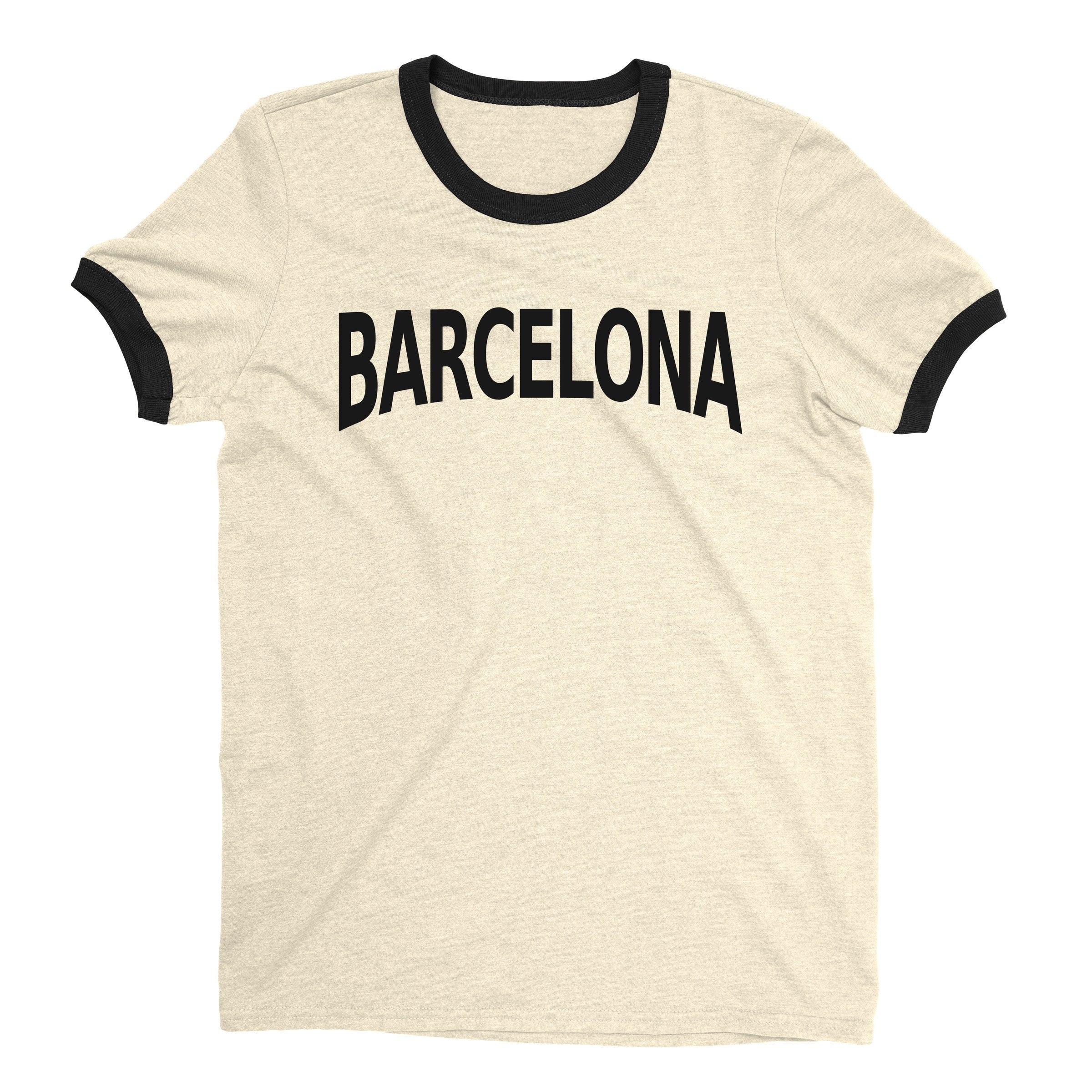 Barcelona Ringer Tee — Natural