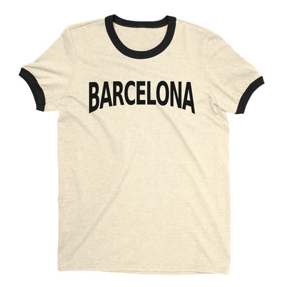 Barcelona Ringer Tee — Natural