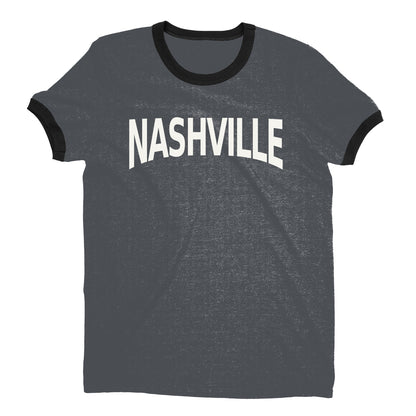 Nashville Ringer Tee — Dark Heather