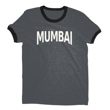 Mumbai Ringer Tee — Dark Heather