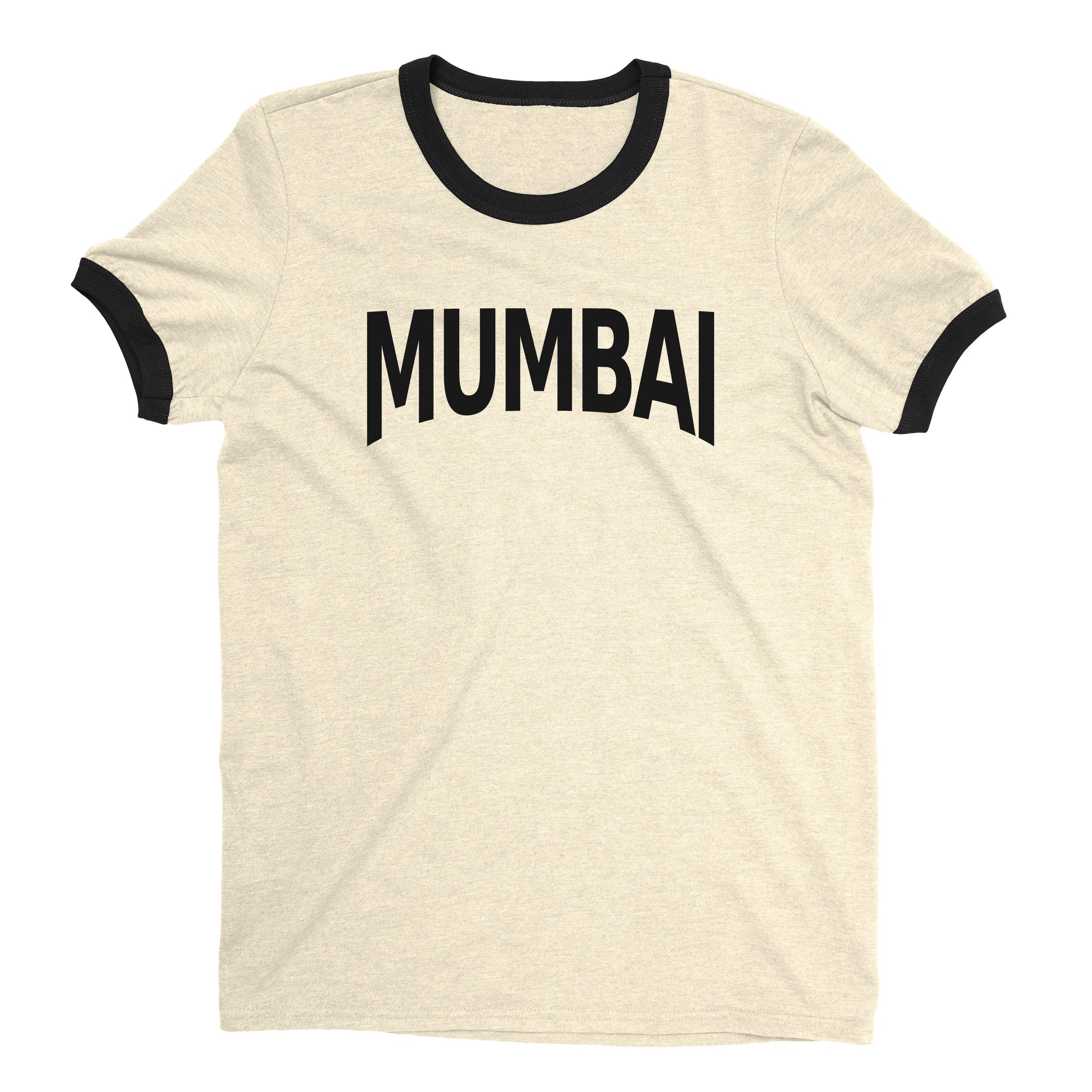 Mumbai Ringer Tee — Natural