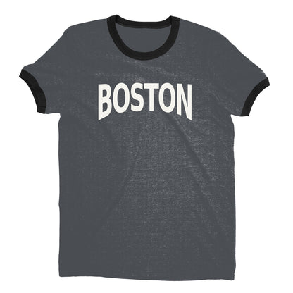 Boston Ringer Tee — Dark Heather