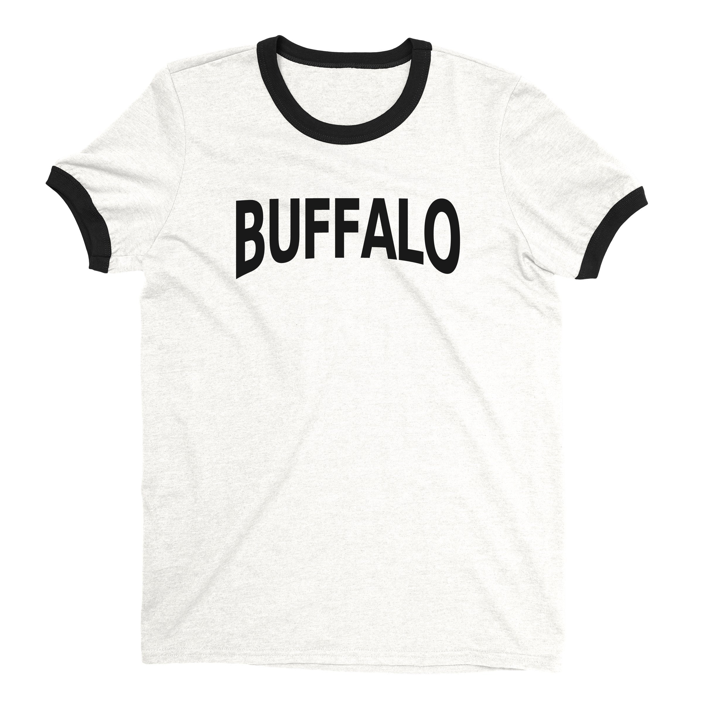 Buffalo Ringer Tee — White
