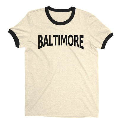 Baltimore Ringer Tee — Natural