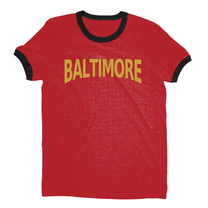 Baltimore Ringer Tee — Red