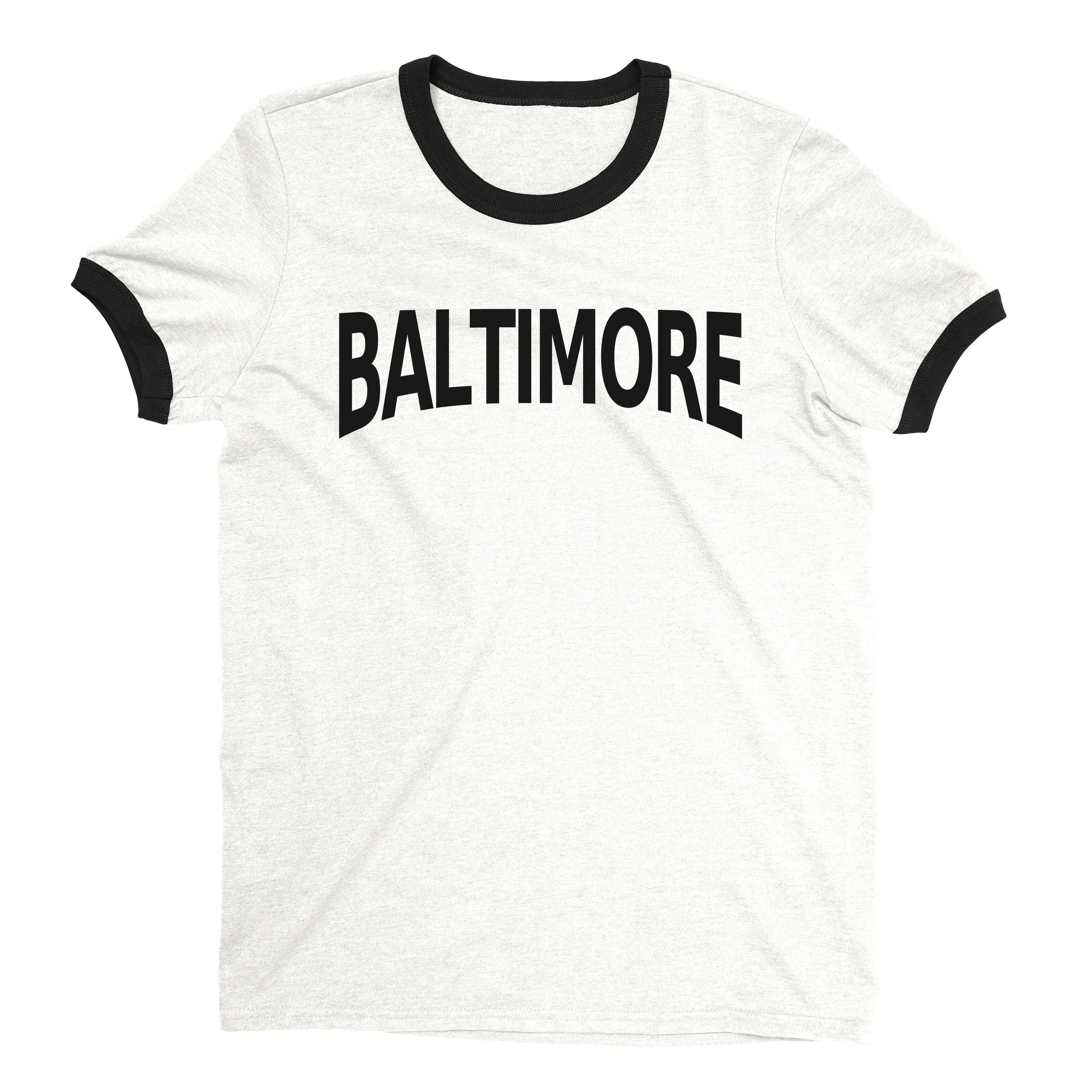 Baltimore Ringer Tee — White
