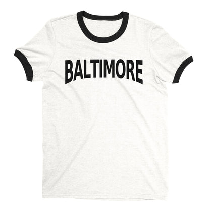 Baltimore Ringer Tee — White