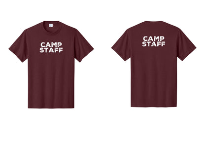 NYC Factory Camp Staff T-Shirt - Front + Back - Athletic Maroon