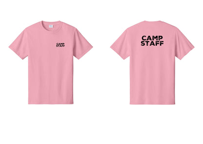 NYC Factory Camp Staff T-Shirt - Chest + Back - Candy Pink
