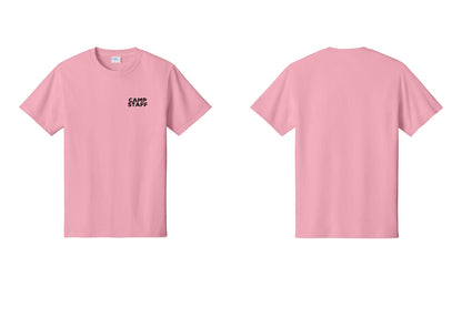 NYC Factory Camp Staff T-Shirt - Chest Only - Candy Pink