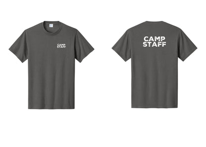 NYC Factory Camp Staff T-Shirt - Chest + Back - Charcoal