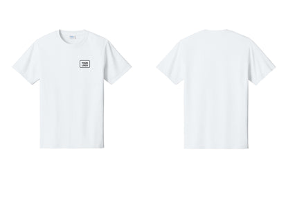 NYC Factory Custom Logo Camp Staff T-Shirt - Your Logo Only - White