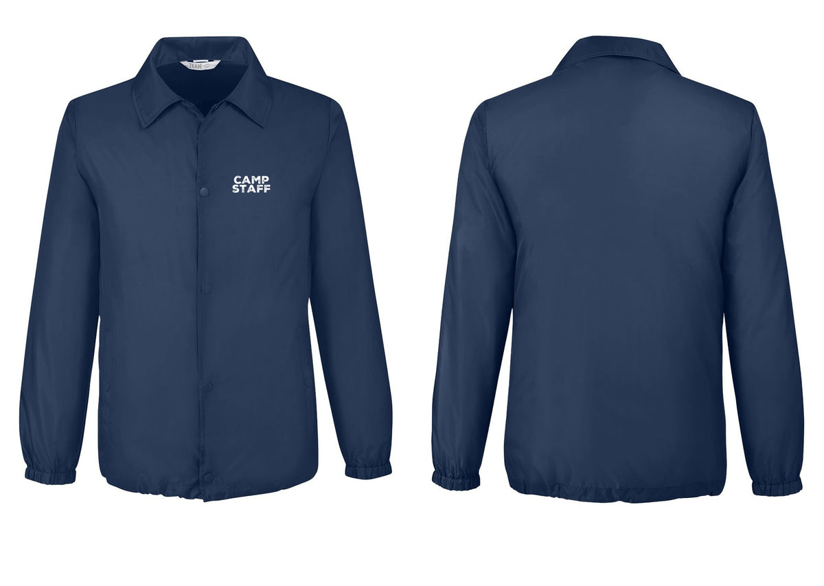 NYC Factory Camp Staff Snap-Front Coaches Jacket (Rustic) - Chest Only - Sport Dark Navy