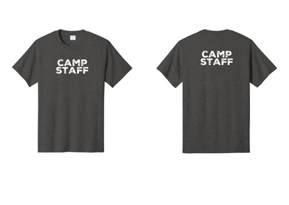 NYC Factory Camp Staff T-Shirt - Front + Back - Dark Heather Grey