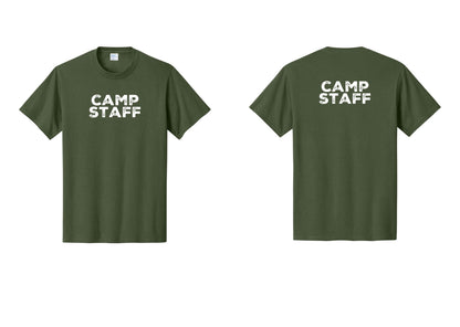 NYC Factory Camp Staff T-Shirt - Front + Back - Olive