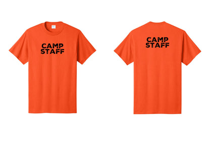 NYC Factory Camp Staff T-Shirt - Front + Back - Orange
