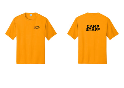 NYC Factory Camp Staff Performance T-Shirt (Rustic) - Chest + Back - Gold