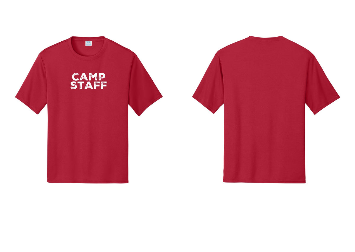 NYC Factory Camp Staff Performance T-Shirt (Rustic) - Front Only - Red