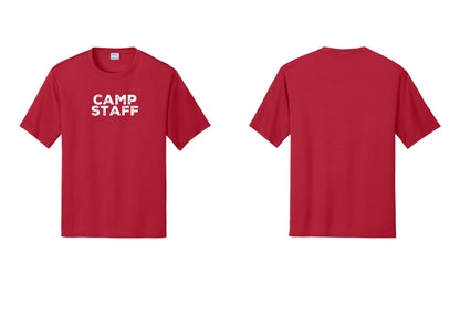 NYC Factory Camp Staff Performance T-Shirt (Rustic) - Front Only - Red