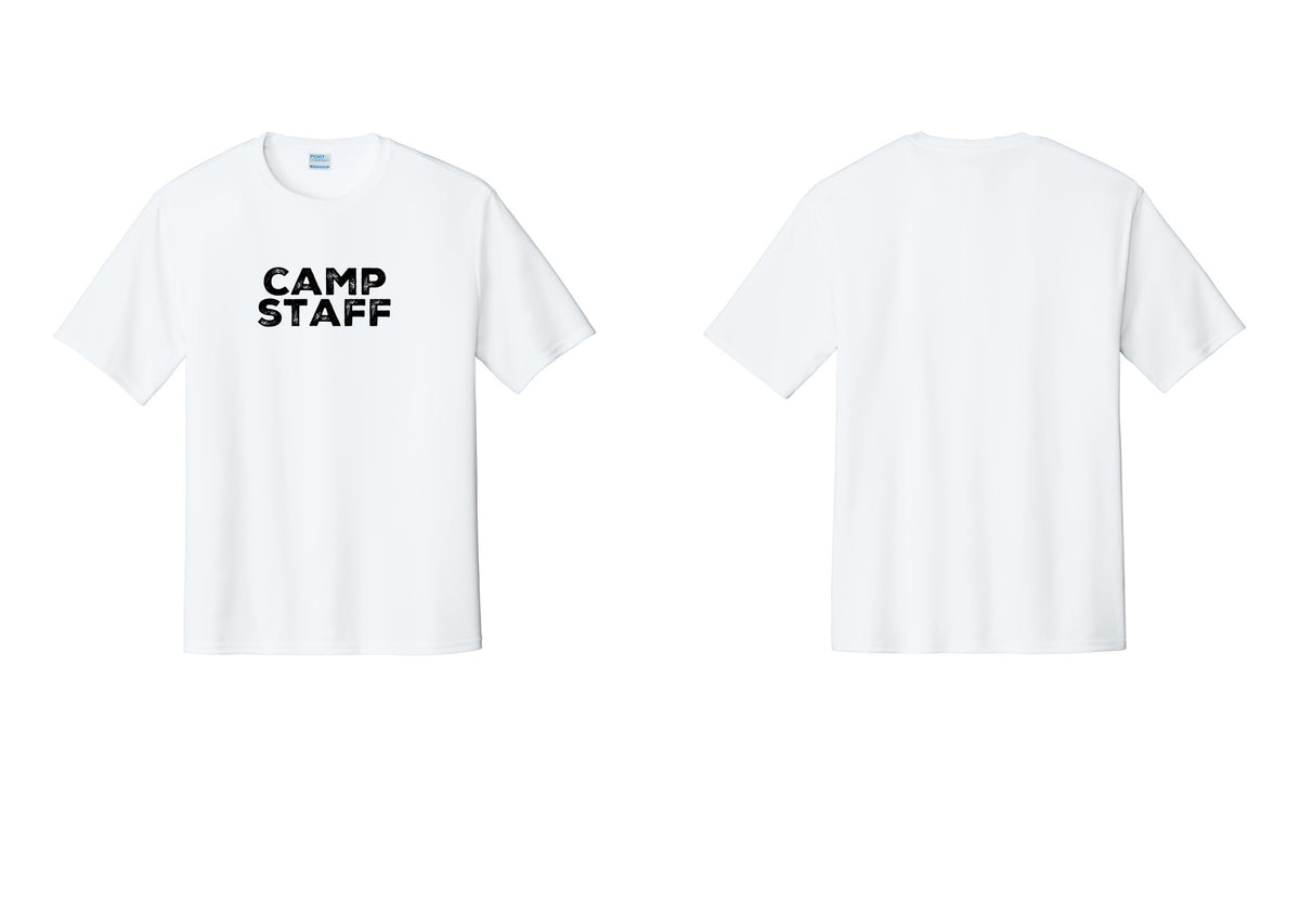 NYC Factory Camp Staff Performance T-Shirt (Rustic) - Front Only - White